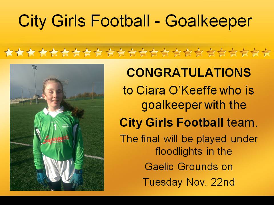 City Girls Football Goalkeeper